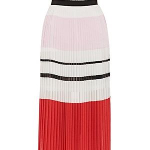 n/nicholas Color Block Pleated Midi Skirt NWT!
